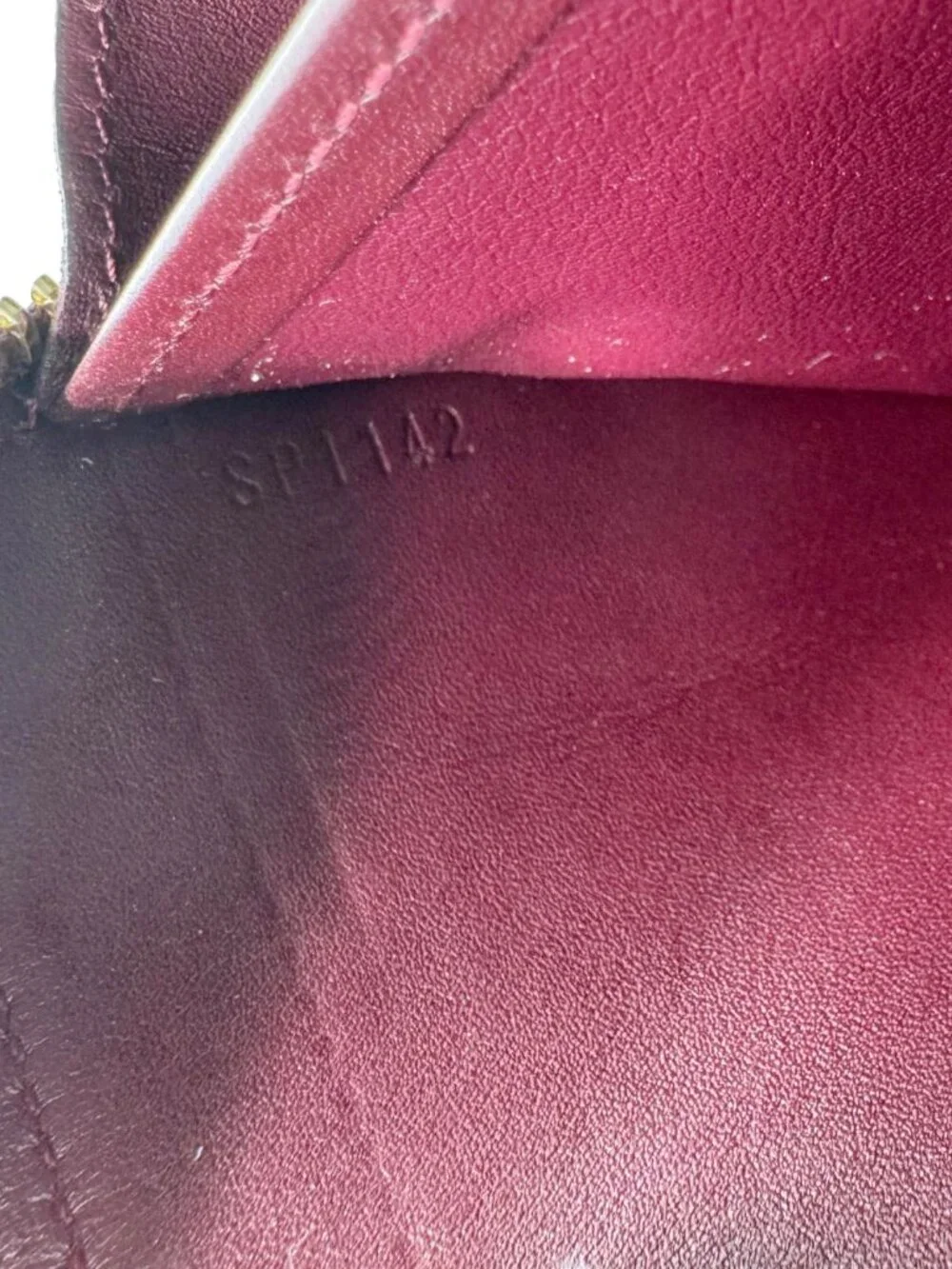 Louis Vuitton  Monogram Vernis Zippy Wallet Amarante